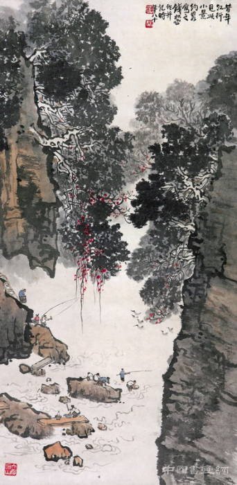 当代国画大师钱松嵒作品欣赏