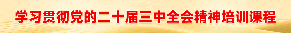 学习贯彻党的二十届三中全会精神培训课程