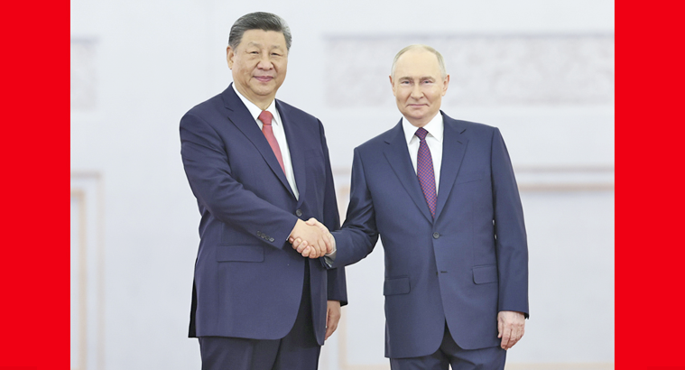 习近平同俄罗斯总统普京会谈