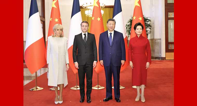 习近平同法国总统马克龙举行会谈